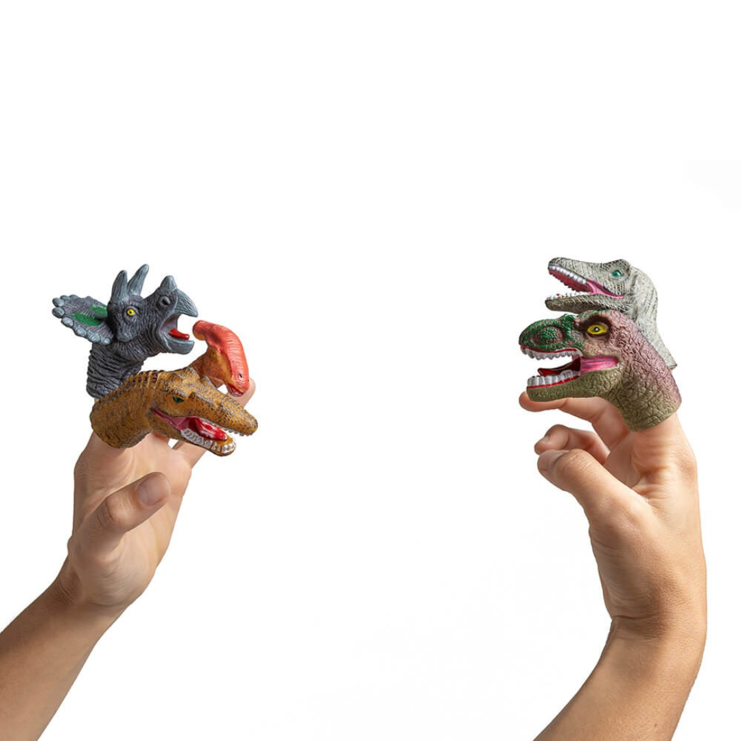 5 marionnettes dinosaures | Marionnettes de doigts