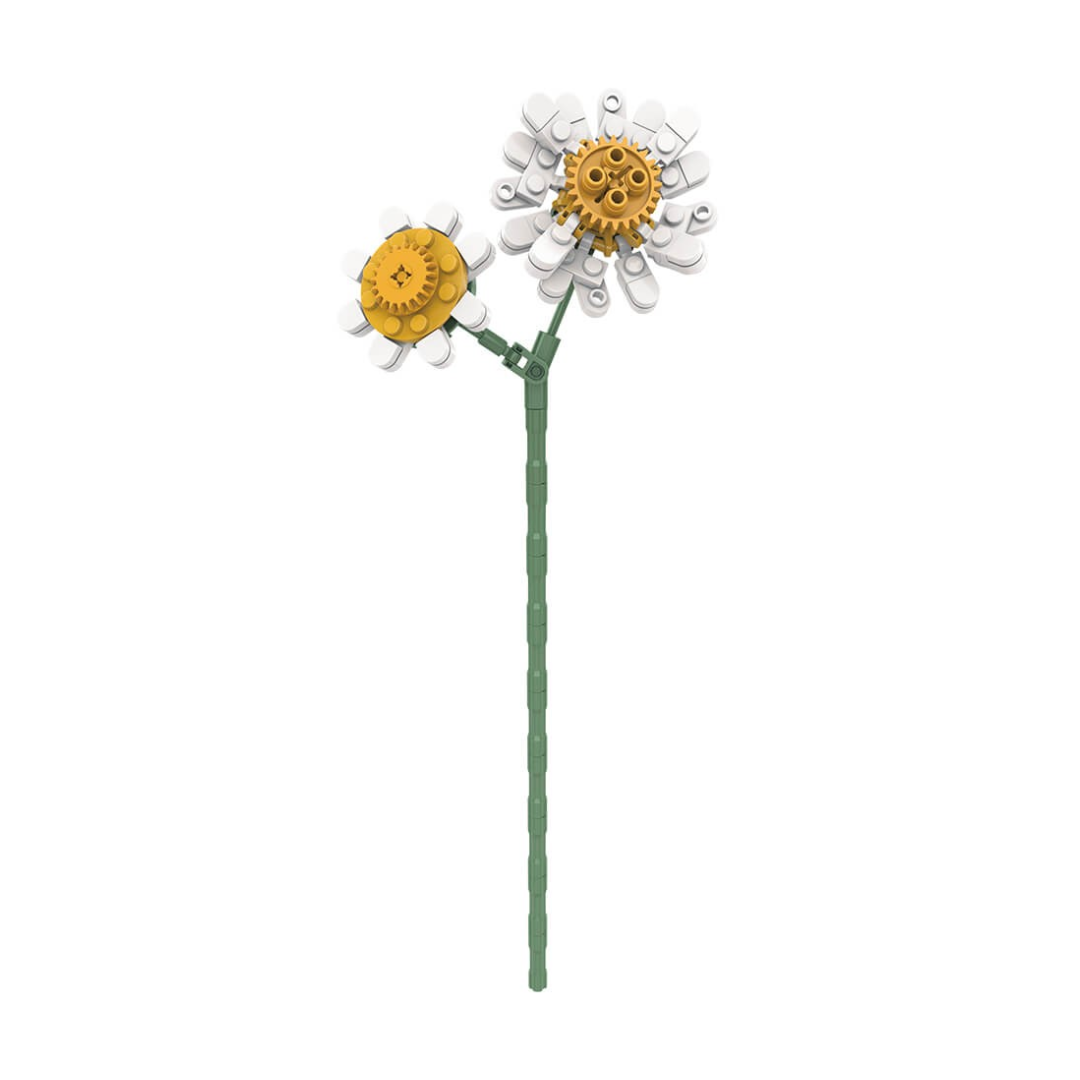Blocs de construction de fleurs | Chrysanthème de 106 pièces