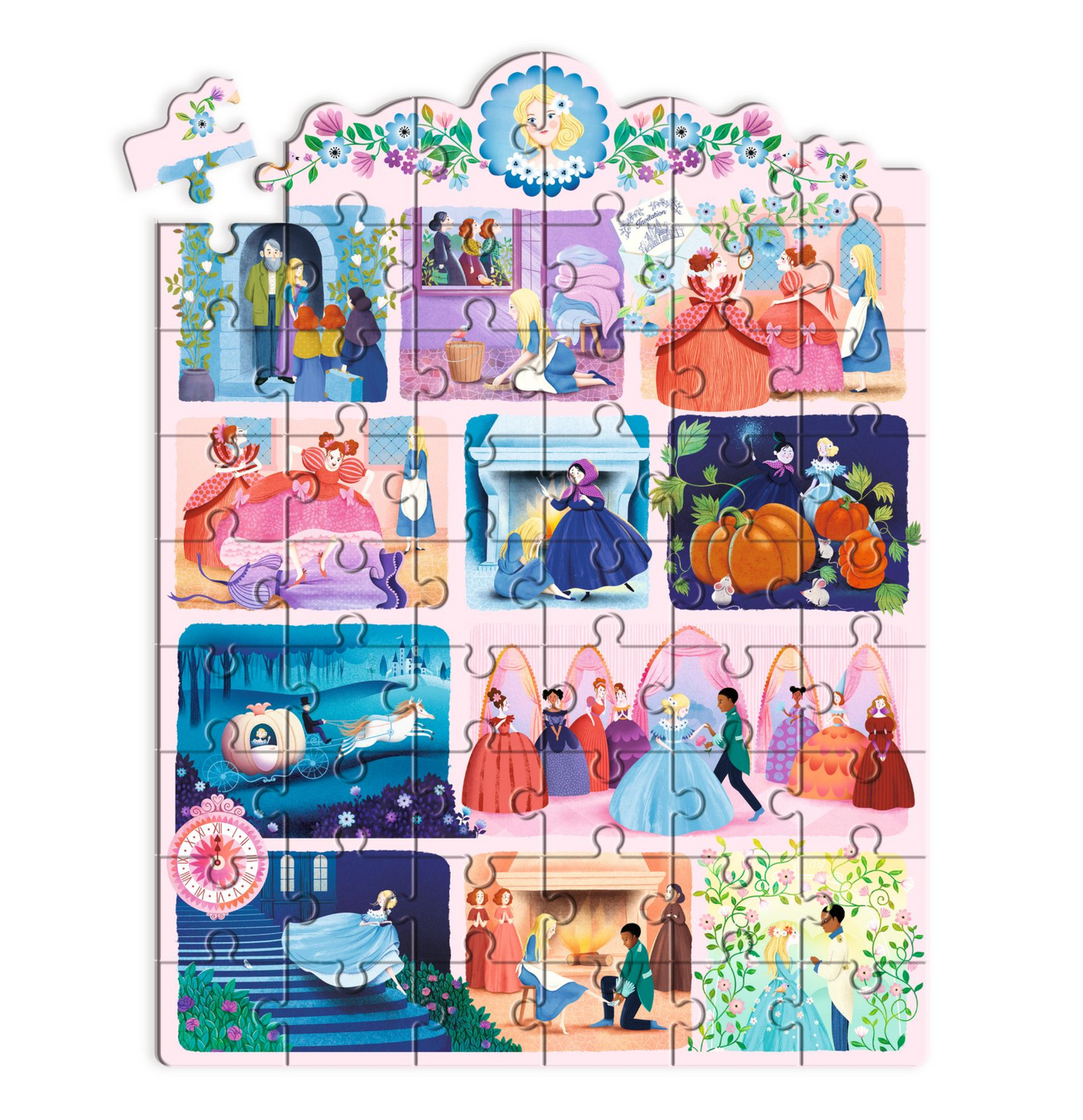 Puzzle planche histoire | Cendrillon