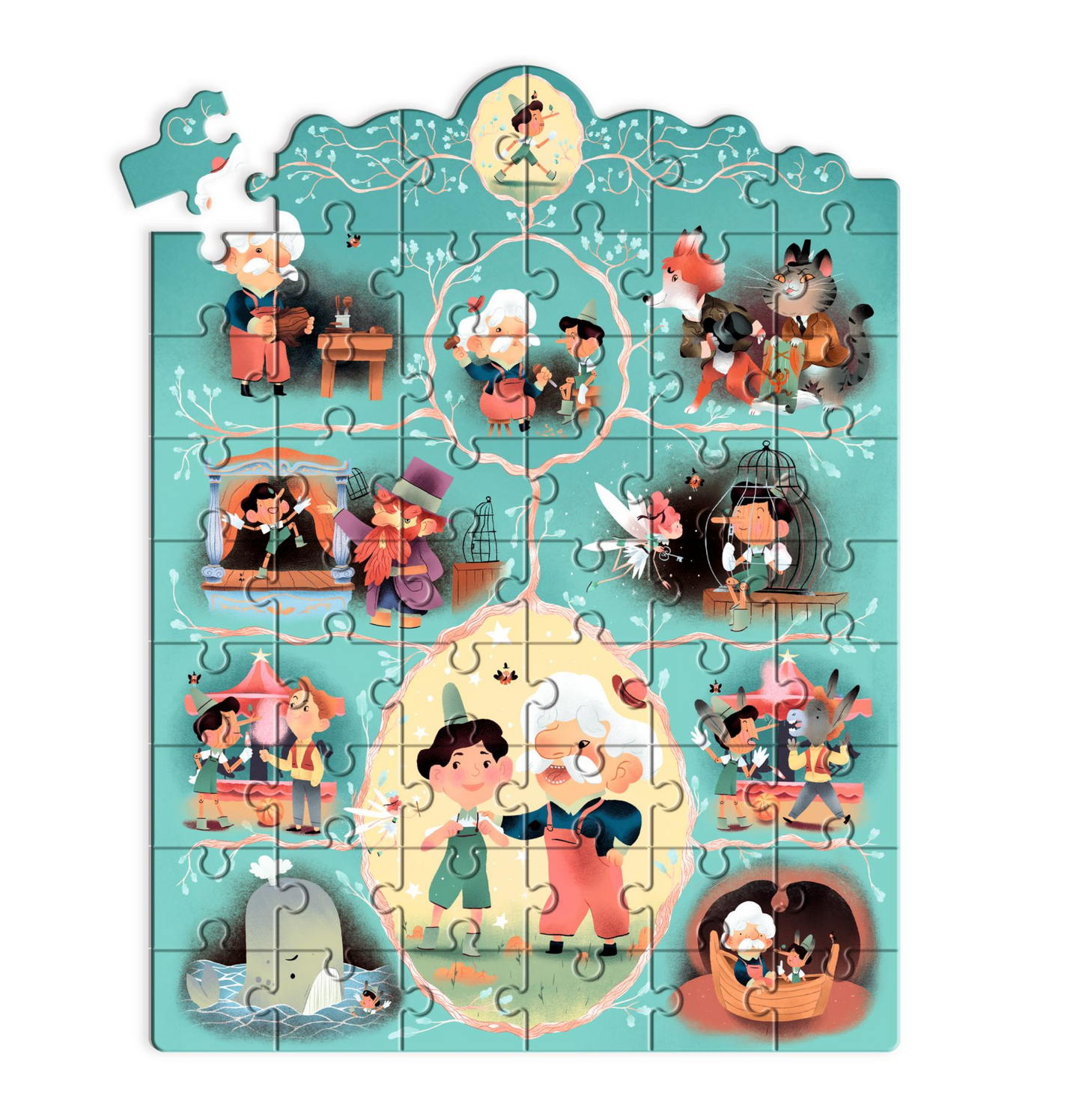 Puzzle planche histoire | Pinocchio