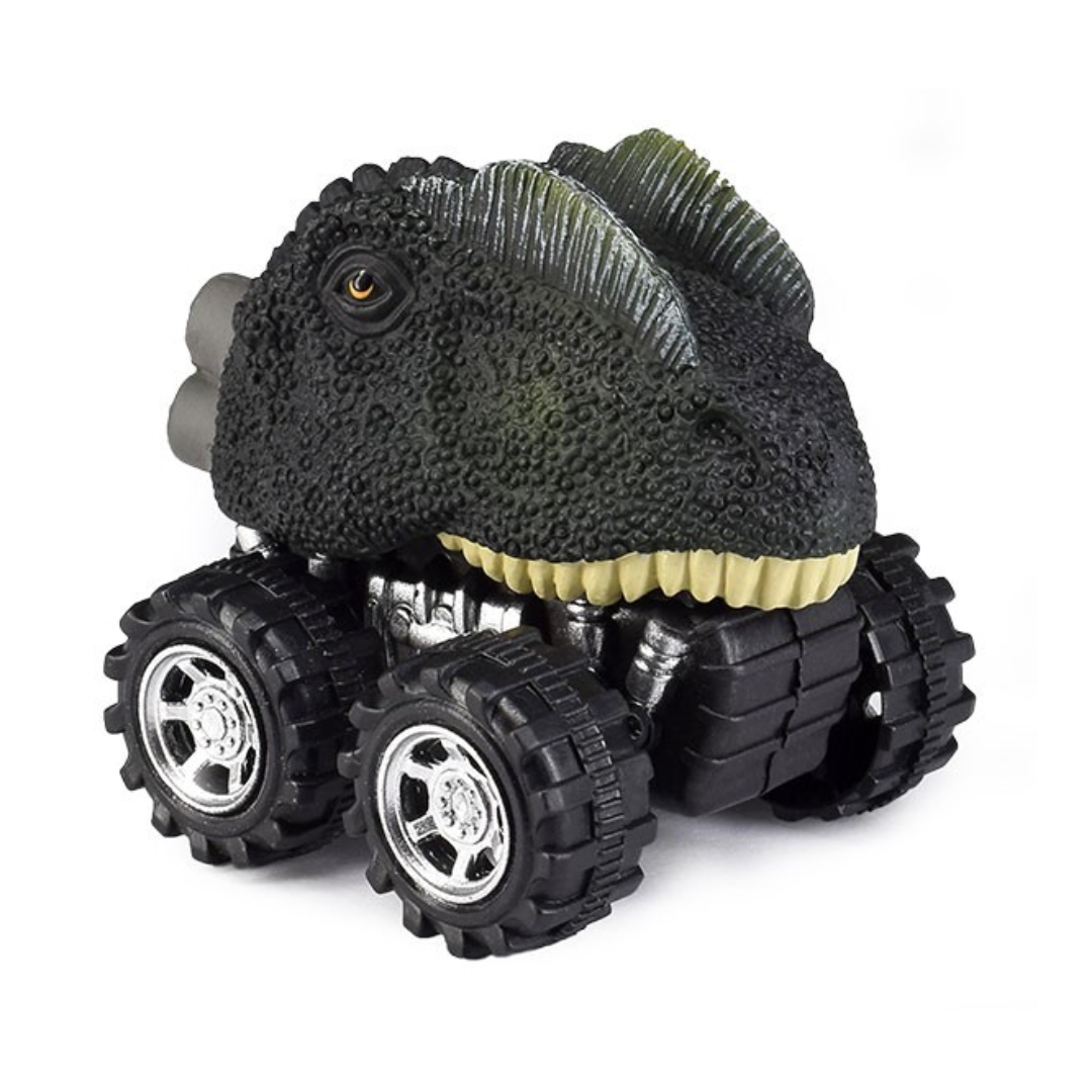 Pack 3 voitures dinosaures automotrices | Dilophosaure, Ptérosaure & Tricératops