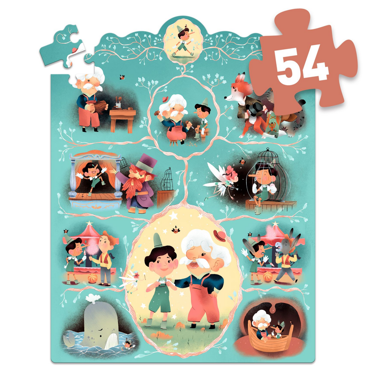 Puzzle planche histoire | Pinocchio