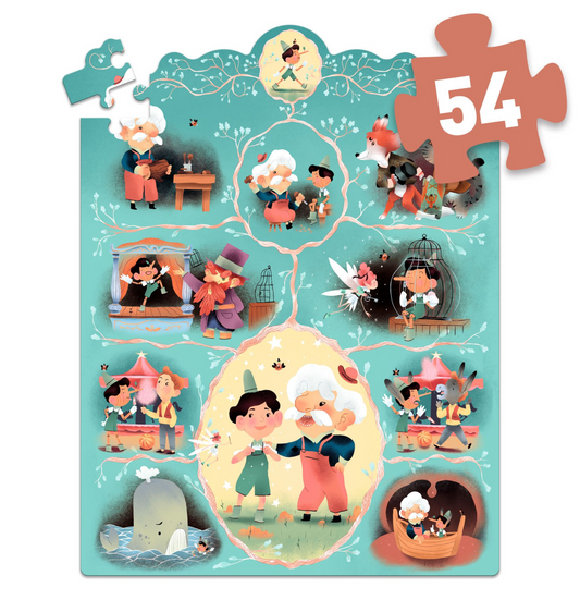 Puzzle planche histoire | Pinocchio