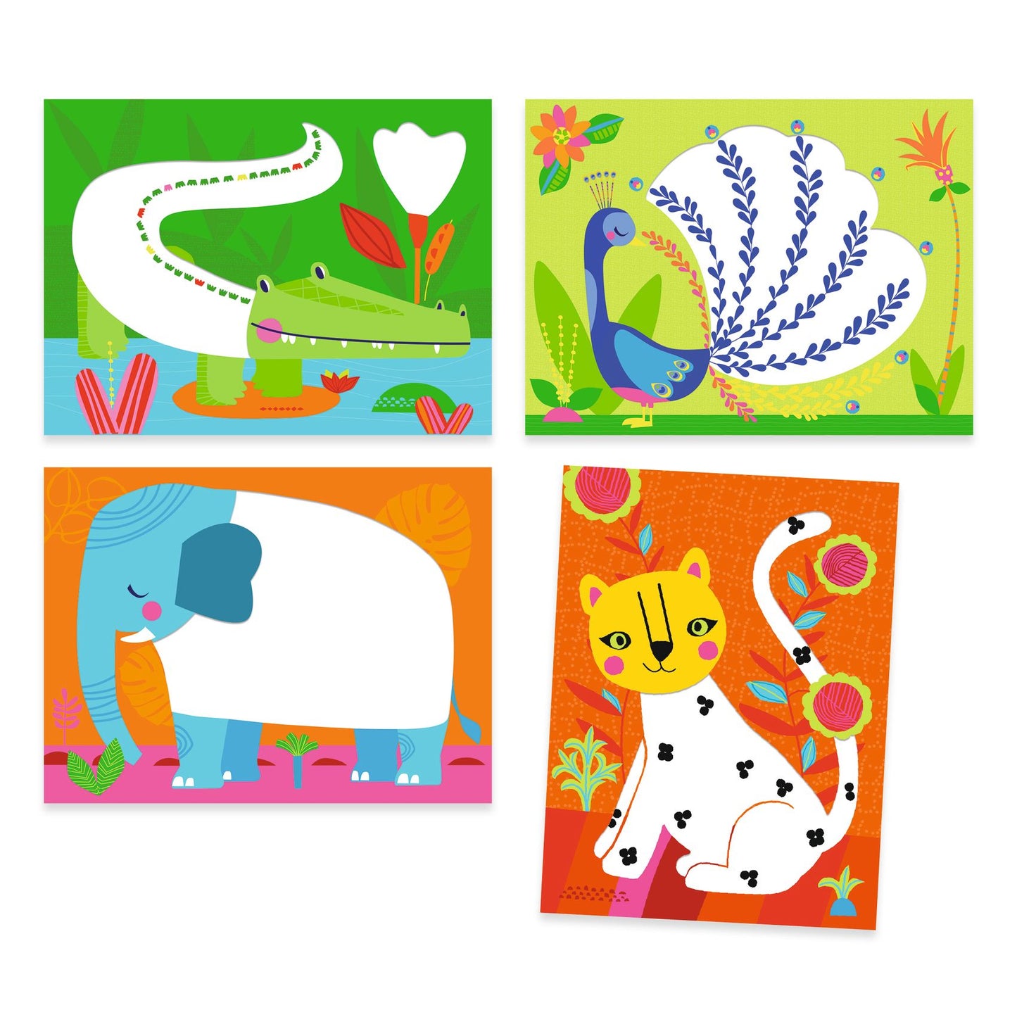 Tableaux peinture tampons | Des points c'est tout !