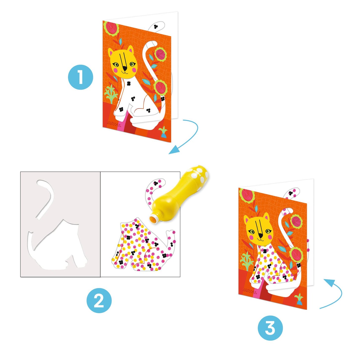 Tableaux peinture tampons | Des points c'est tout !