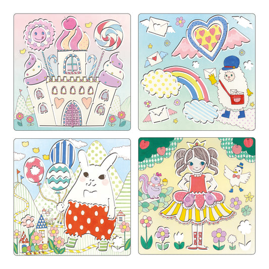 5 pochoirs | Kawaïland