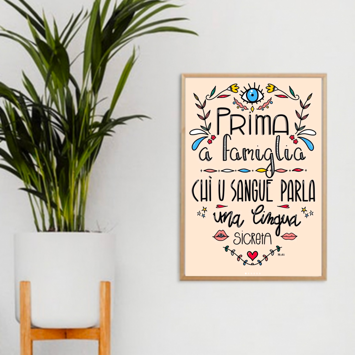 Affiche Famiglia | Beige-LMR-Super Châtaigne-affiche : Product type