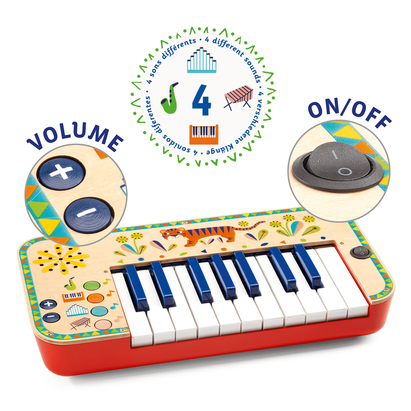Animambo | Synthétiseur-Djeco-Super Châtaigne-Musique : Product type