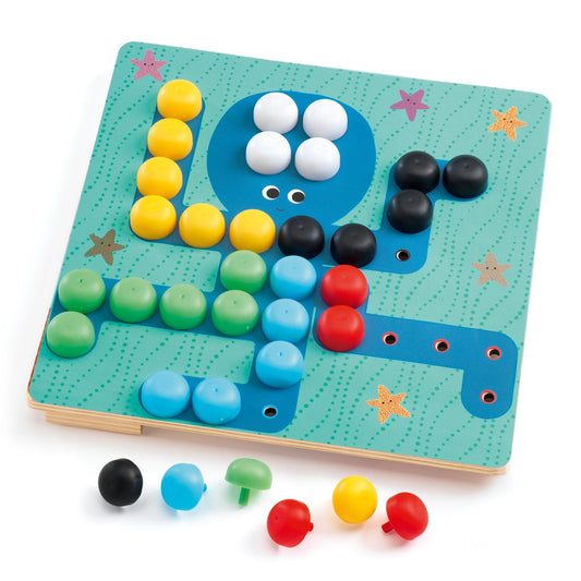 Apprendre les couleurs | Primo Mosaïco-Djeco-Super Châtaigne-Jeux éducatifs : Product type