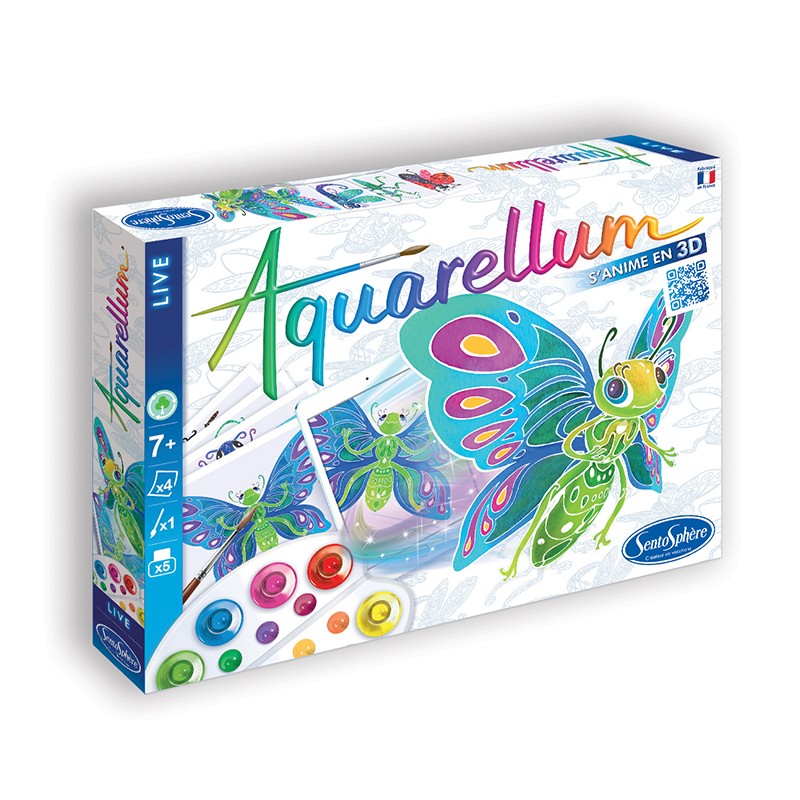 Aquarellum Live | Insectes-Sentosphère-Super Châtaigne-Collages & Coloriages : Product type