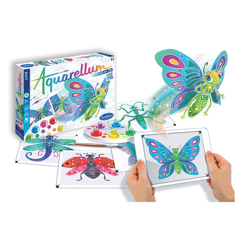 Aquarellum Live | Insectes-Sentosphère-Super Châtaigne-Collages & Coloriages : Product type