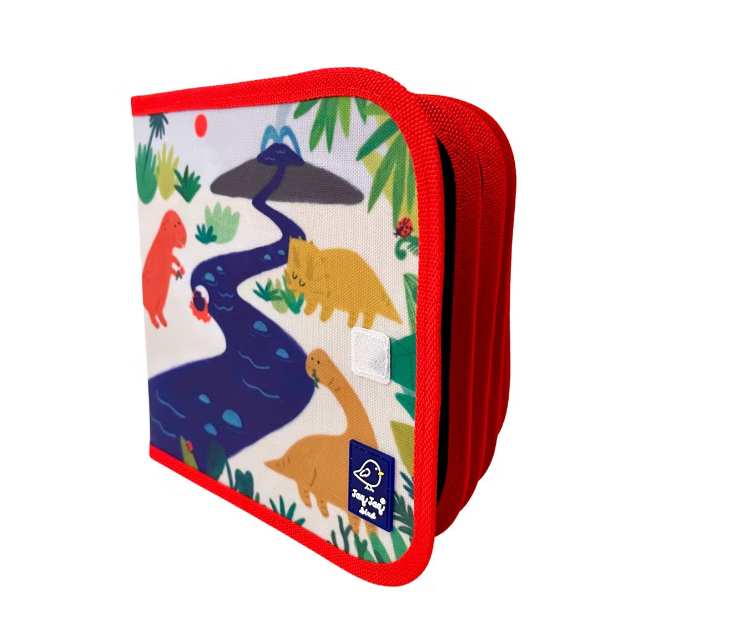 Ardoise pliable - Dinosaures et craies sans poussière-Jaq Jaq Bird-Super Châtaigne-Création & Fabrication : Product type