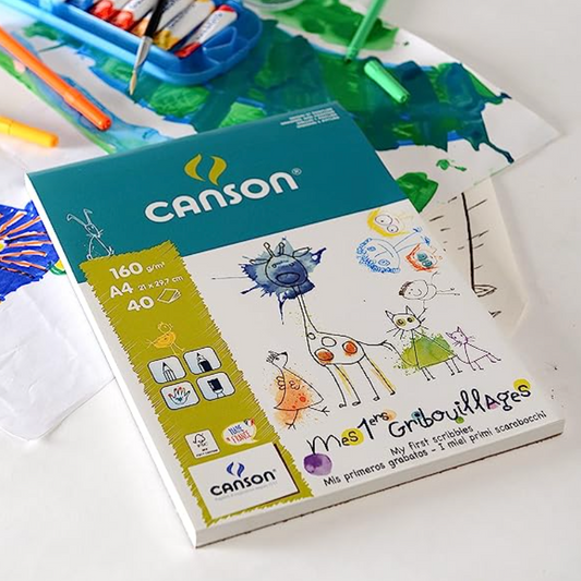 Bloc A4 - Mes Premiers Gribouillages-Canson-Super Châtaigne-Matériel : Product type