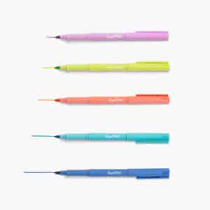 Boite de 5 feutres effaçables pour silicone-Super Petit-Super Châtaigne-Loisirs créatifs : Product type