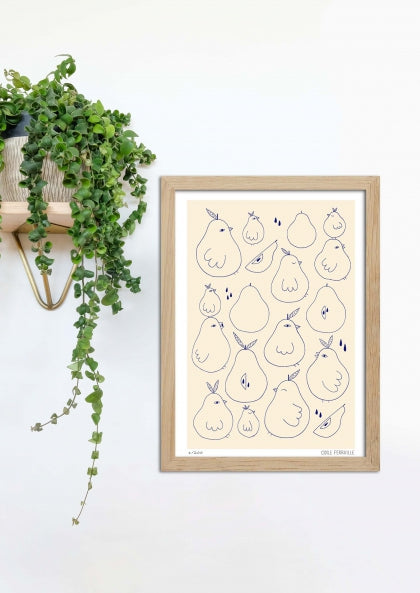 Bonne poire - Odile Ferraille-Sergent Paper-Super Châtaigne-affiche : Product type