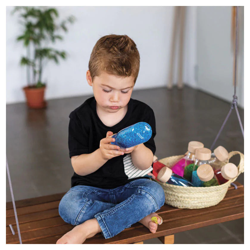 Bouteille sensorielle - Bleue-Petit boum-Super Châtaigne-Eveil & Motricité : Product type