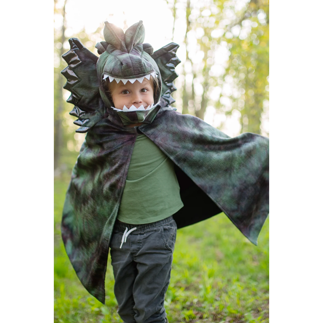 Cape dinosaure | Dilophosaurus-Great Pretenders-Super Châtaigne-Imagination : Product type