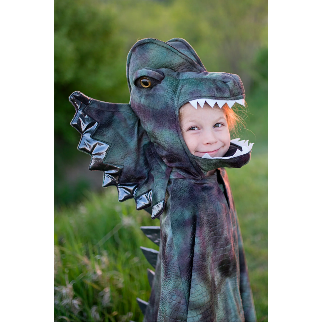 Cape dinosaure | Dilophosaurus-Great Pretenders-Super Châtaigne-Imagination : Product type
