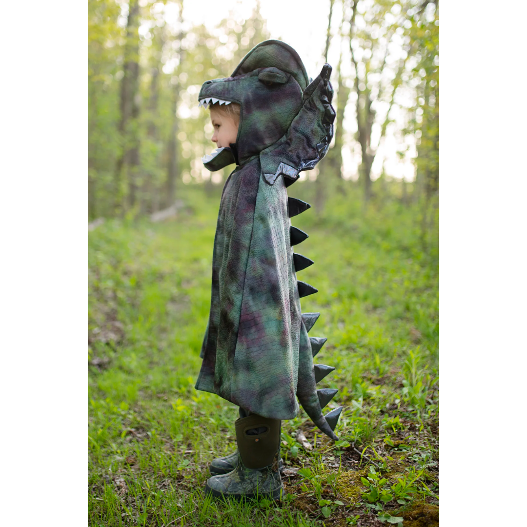 Cape dinosaure | Dilophosaurus-Great Pretenders-Super Châtaigne-Imagination : Product type