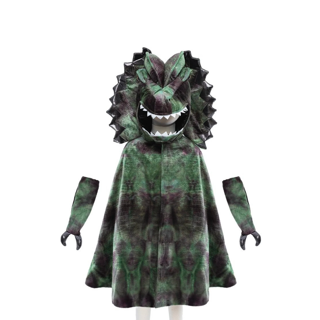Cape dinosaure | Dilophosaurus-Great Pretenders-Super Châtaigne-Imagination : Product type