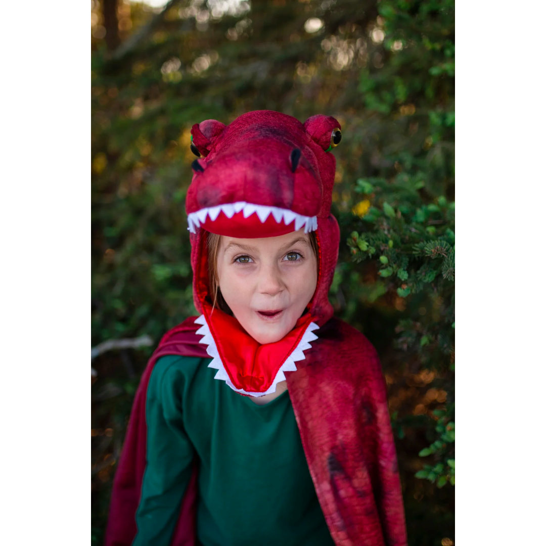 Cape dinosaure | Grand T-Rex Rouge-Great Pretenders-Super Châtaigne-Imagination : Product type