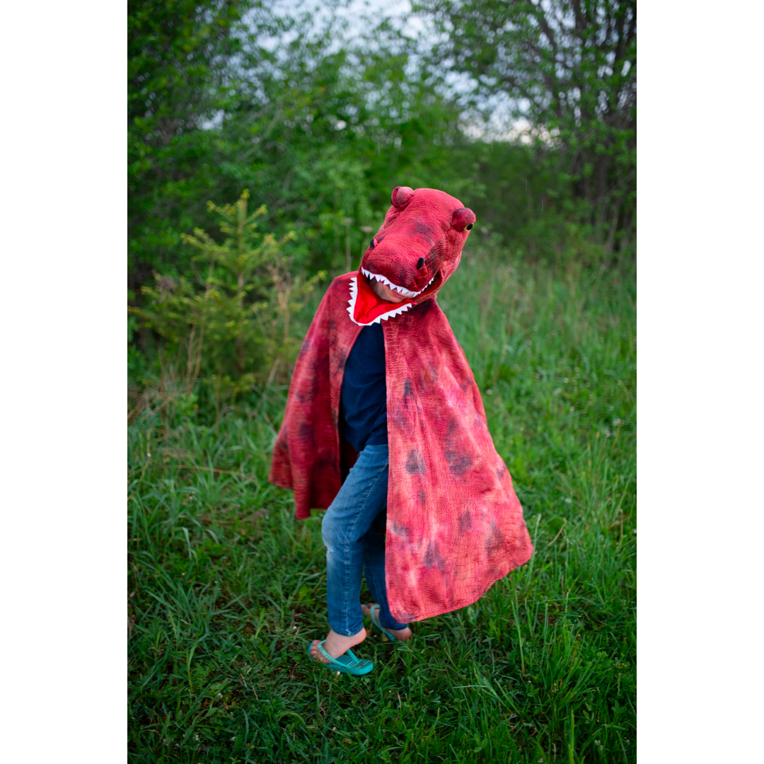 Cape dinosaure | Grand T-Rex Rouge-Great Pretenders-Super Châtaigne-Imagination : Product type