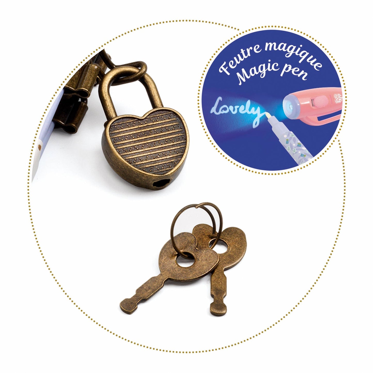 Carnet secret avec stylo magique | Oana-Djeco-Super Châtaigne-Imagination : Product type