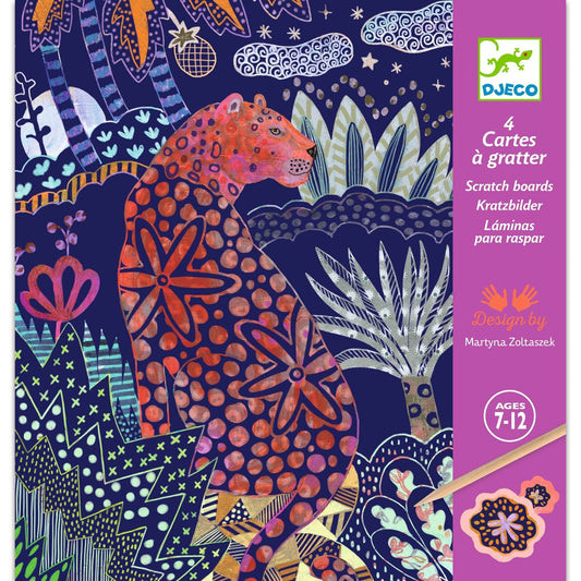 Cartes à grater - Nature luxuriante-Djeco-Super Châtaigne-Collages & Coloriages : Product type