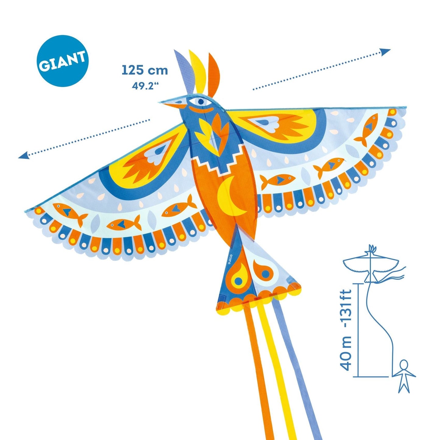 Cerf-volant - Maxi Bird-Djeco-Super Châtaigne-Jeux d'extérieur : Product type