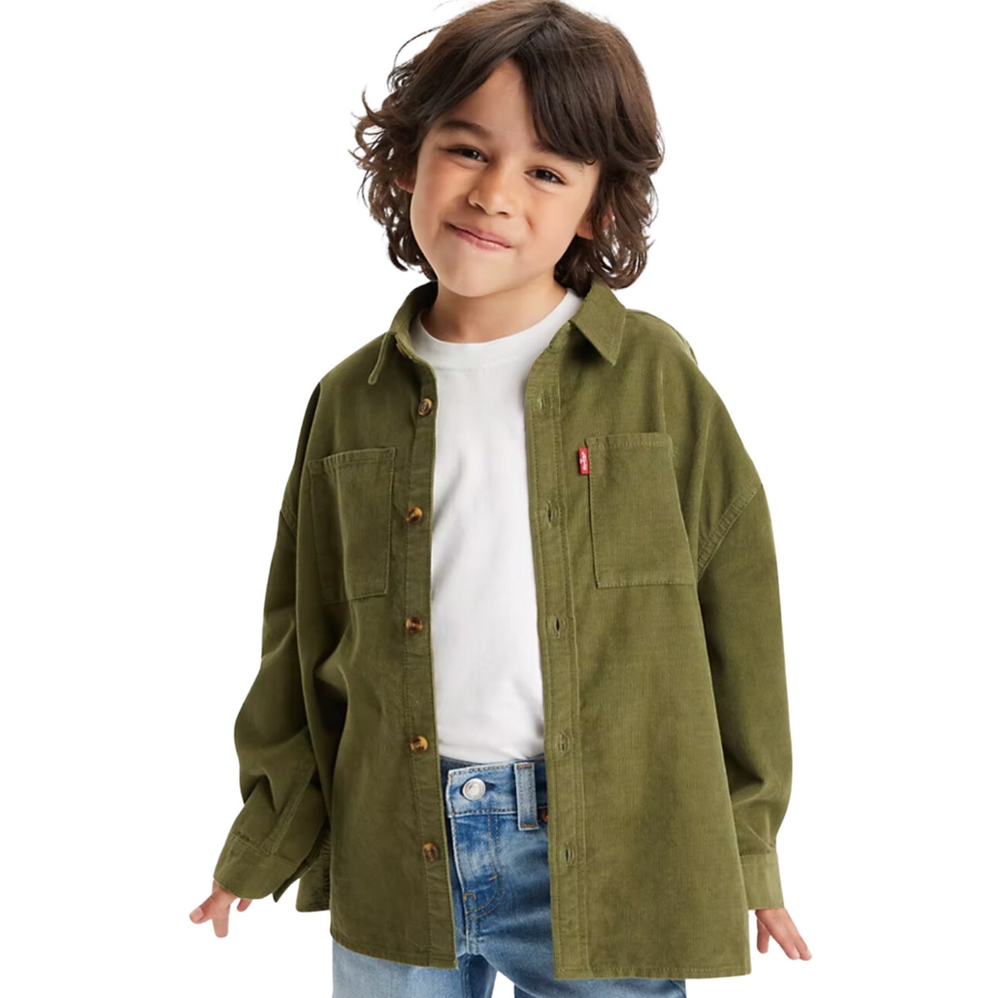 Chemise en velours | Vert Kaki-Levi's-Super Châtaigne-Blouses & Chemises : Product type