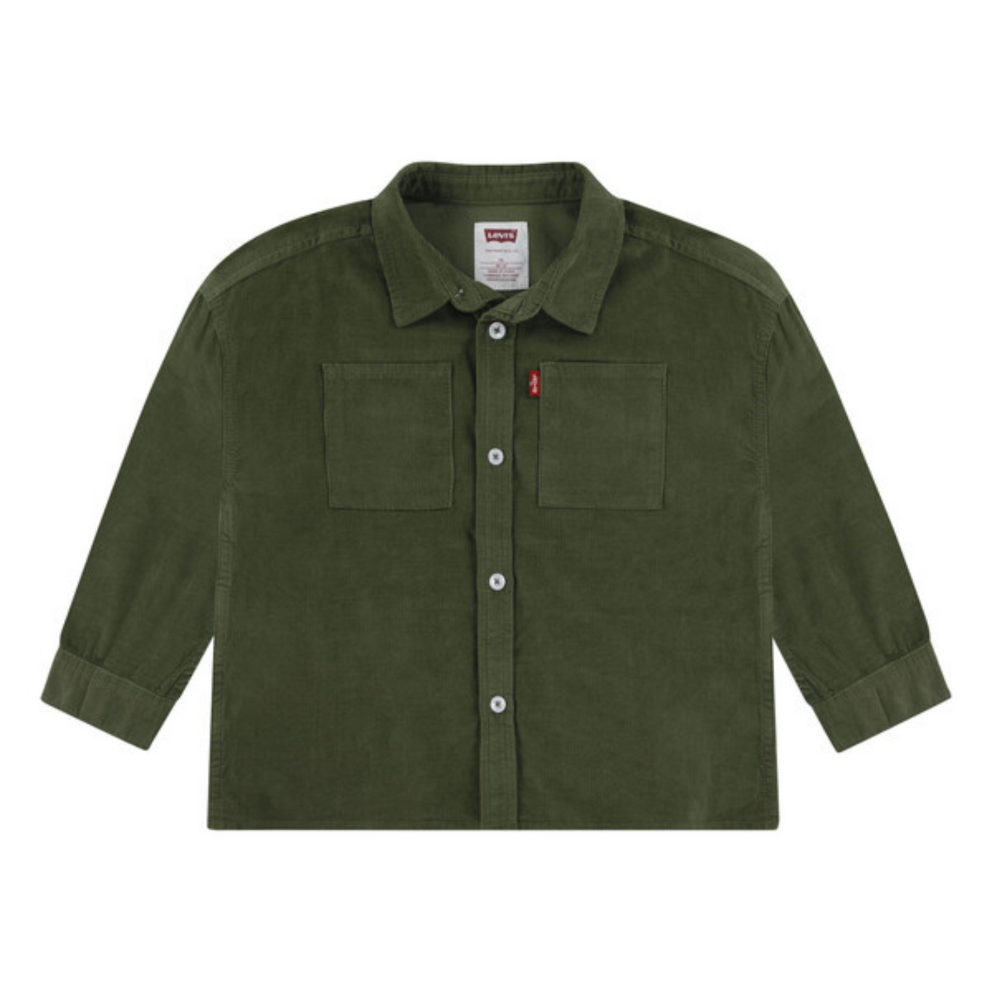 Chemise en velours | Vert Kaki-Levi's-Super Châtaigne-Blouses & Chemises : Product type