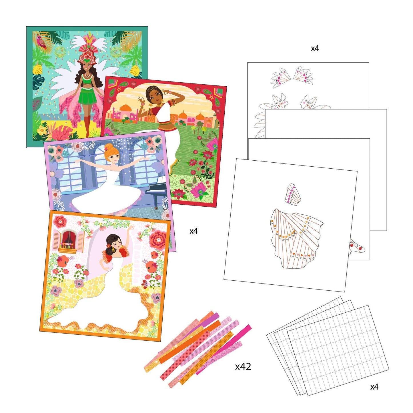 Coffret loisirs créatifs - Danseuses-Djeco-Super Châtaigne-Création & Fabrication : Product type
