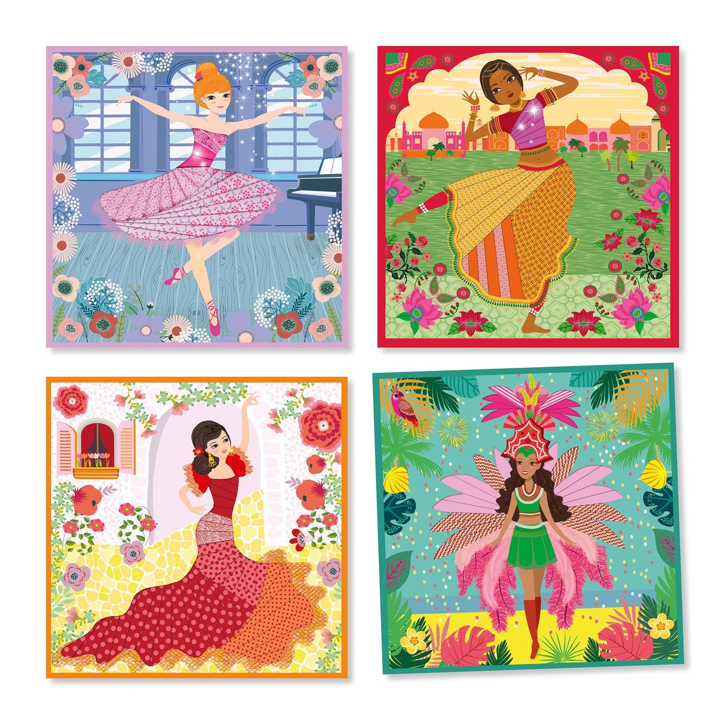 Coffret loisirs créatifs - Danseuses-Djeco-Super Châtaigne-Création & Fabrication : Product type