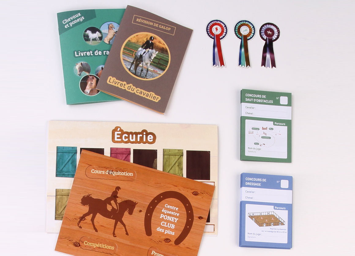 Coffret - Mon premier poney Club-Amulette-Super Châtaigne-Imitation : Product type