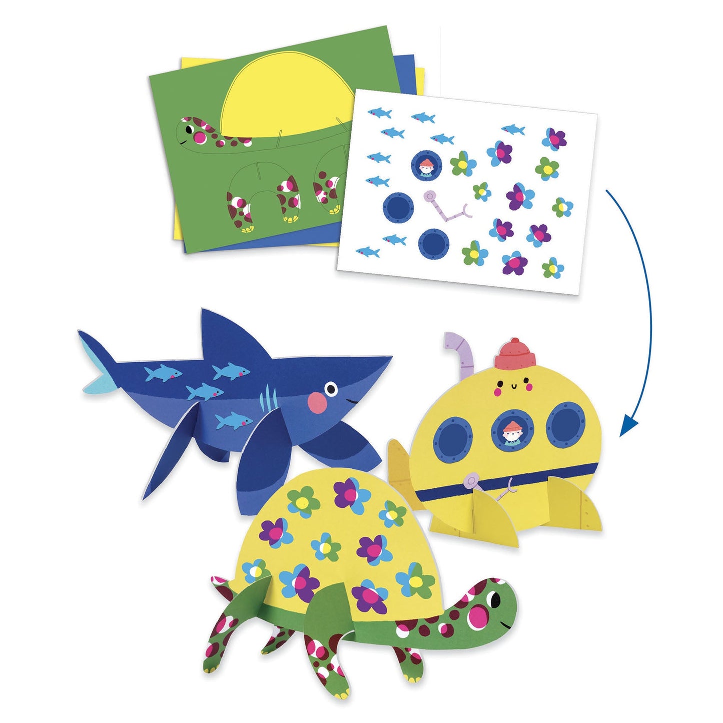 Coffret multi activités | La mer et ses plaisirs-Djeco-Super Châtaigne-Création & Fabrication : Product type