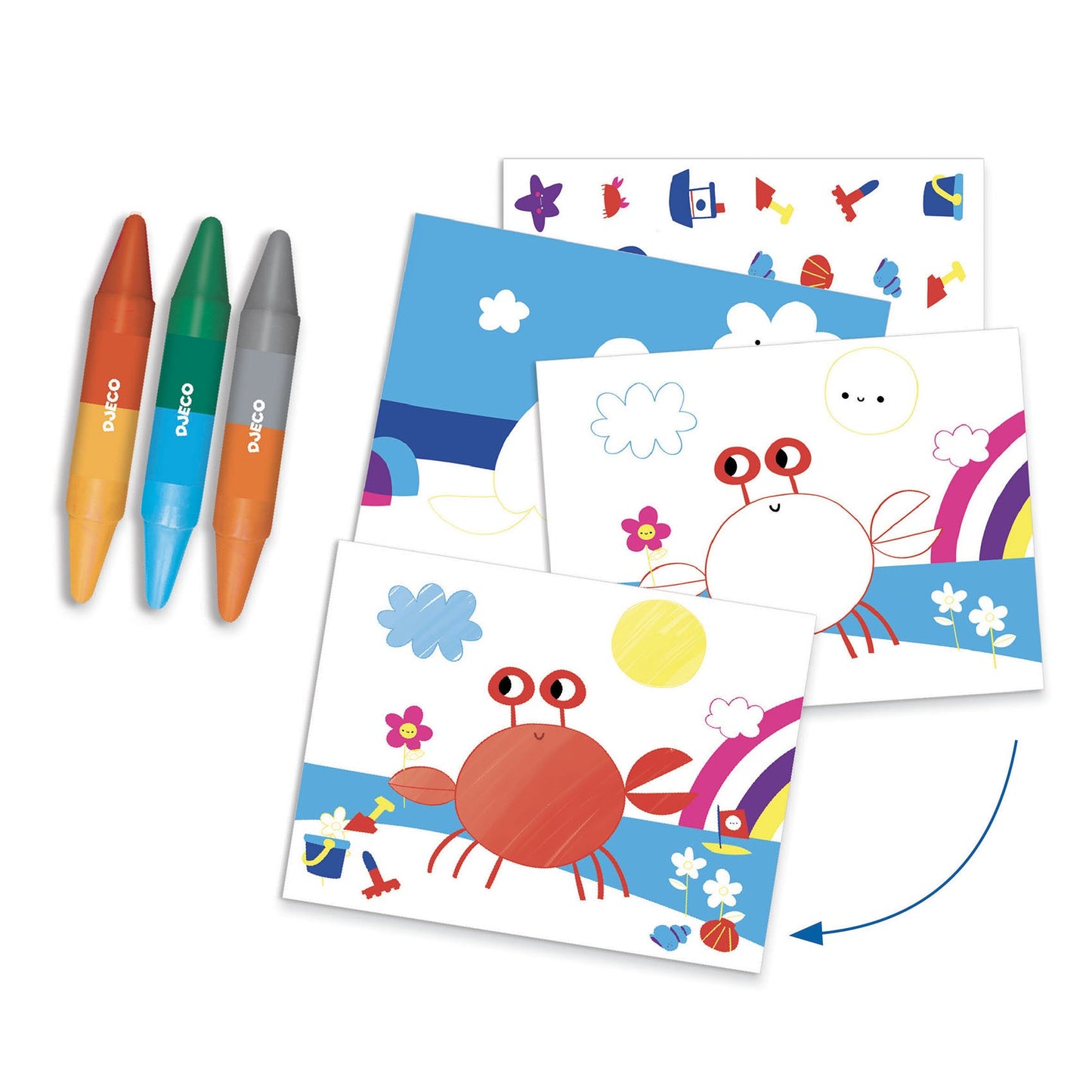 Coffret multi activités | La mer et ses plaisirs-Djeco-Super Châtaigne-Création & Fabrication : Product type