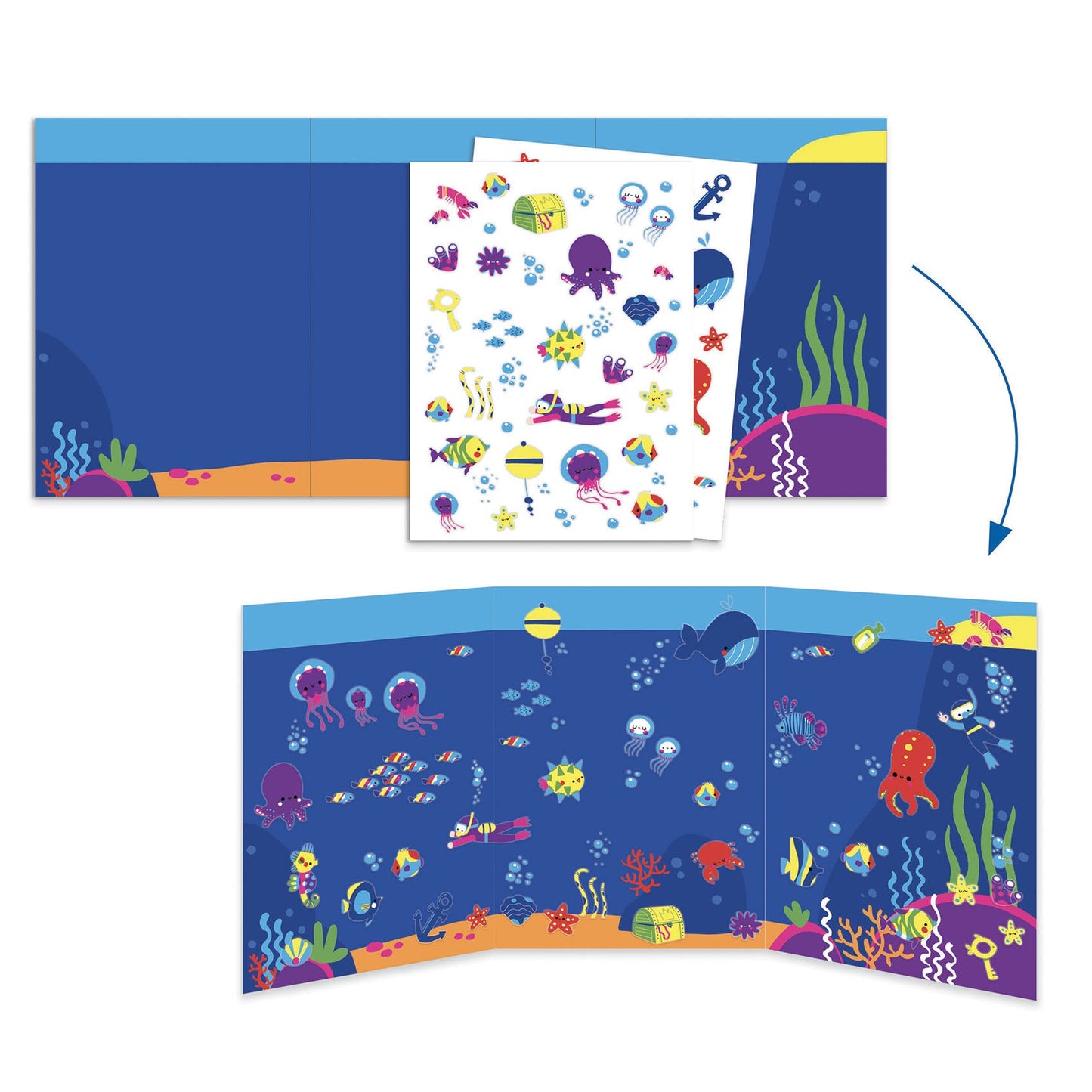 Coffret multi activités | La mer et ses plaisirs-Djeco-Super Châtaigne-Création & Fabrication : Product type