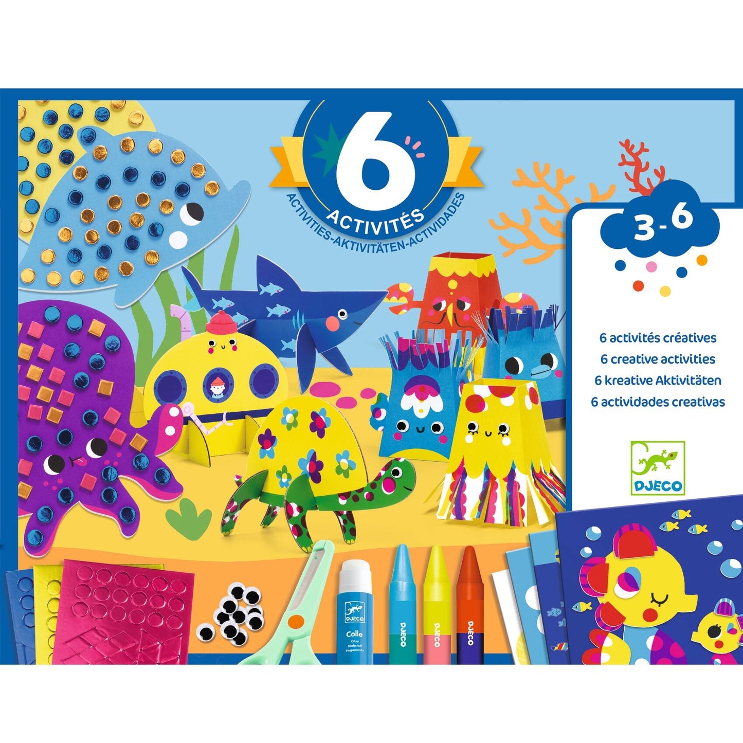Coffret multi activités | La mer et ses plaisirs-Djeco-Super Châtaigne-Création & Fabrication : Product type