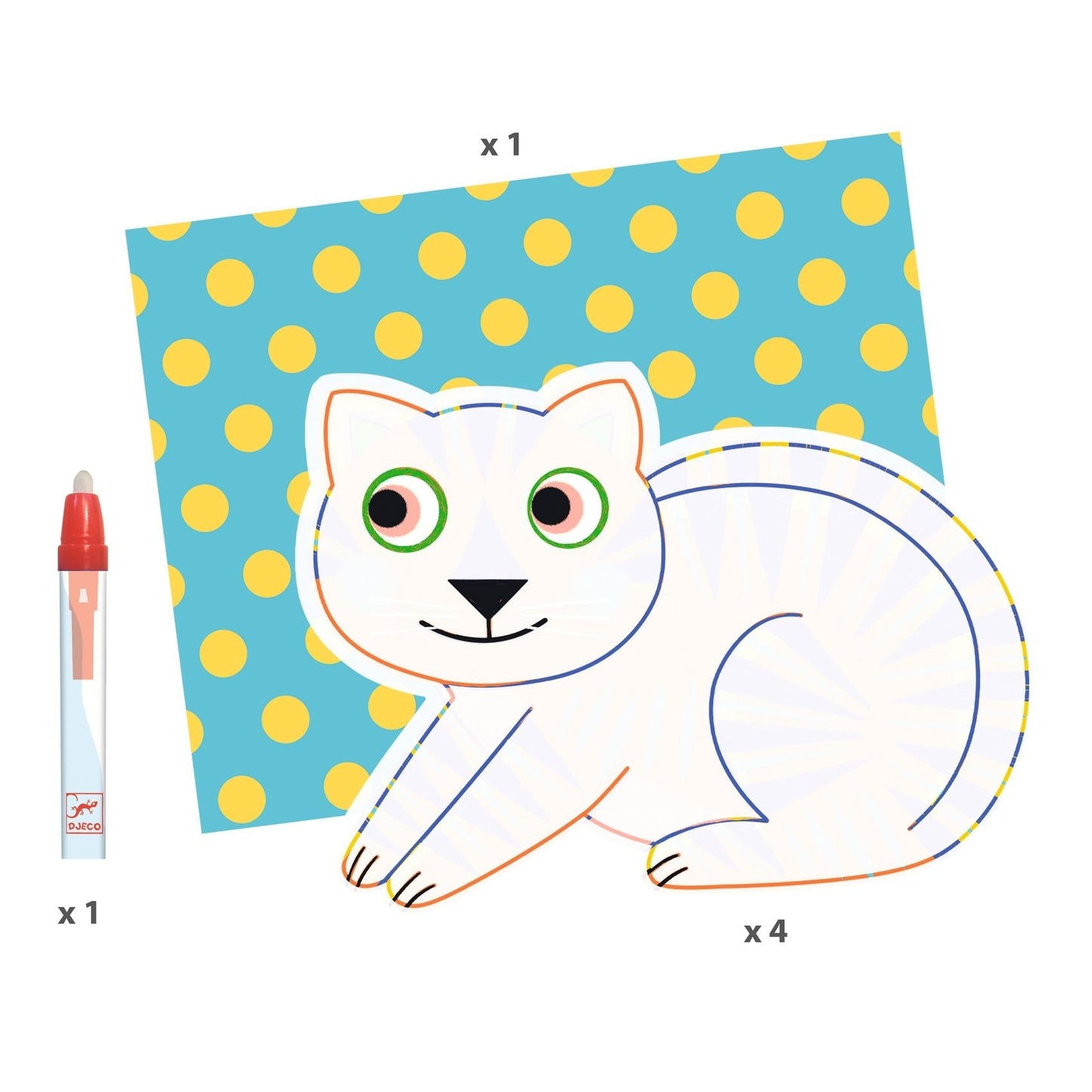 Coloriages à l'eau | Animalo-Ma-Djeco-Super Châtaigne-Collages & Coloriages : Product type