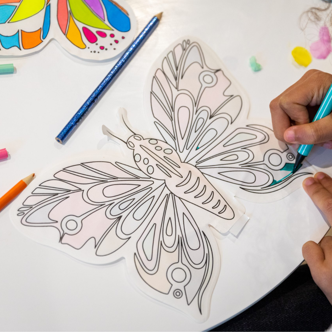 Coloriages gonfables 3D | Papillons & strass !-Ara Creative-Super Châtaigne-Collages & Coloriages : Product type