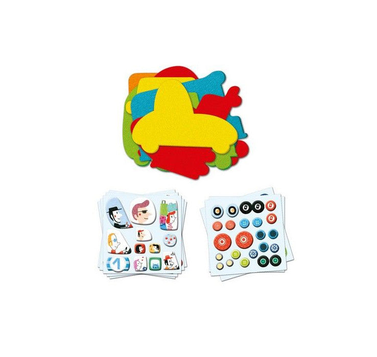 Créer avec des gommettes - j'aime les voitures-Djeco-Super Châtaigne-Création & Fabrication : Product type