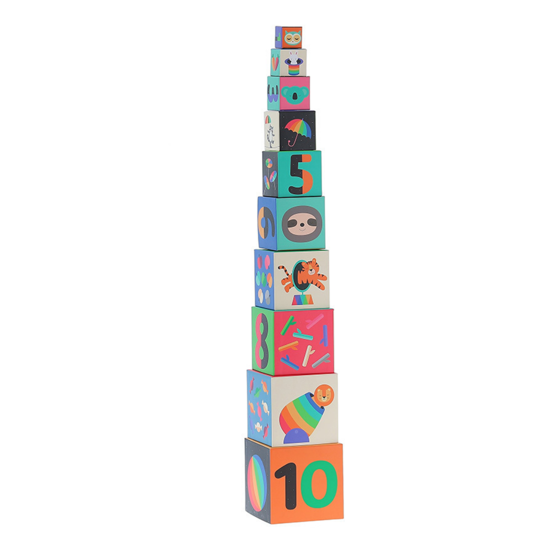Cubes gigognes Arc-en-ciel | Andy Westface-Vilac-Super Châtaigne-Eveil & Motricité : Product type
