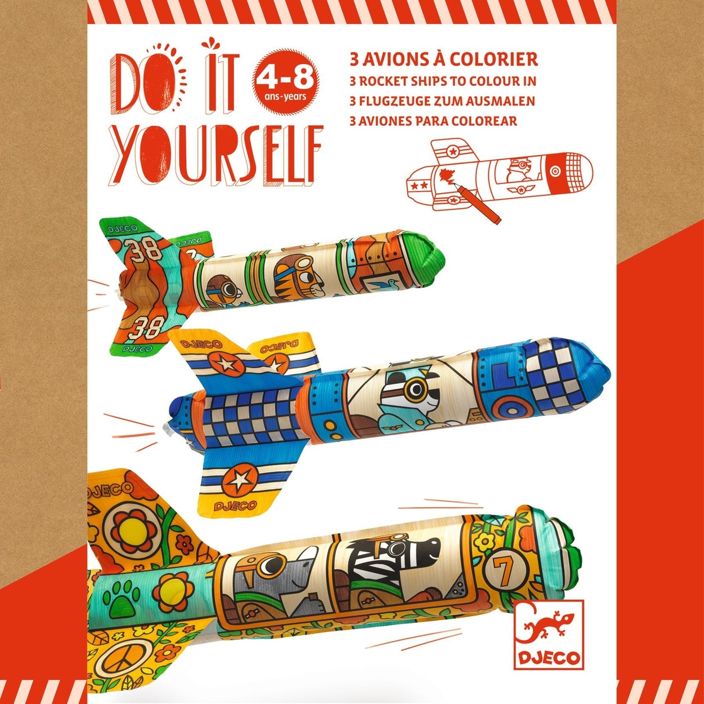 DIY | Avions dans le ciel-Djeco-Super Châtaigne-Création & Fabrication : Product type