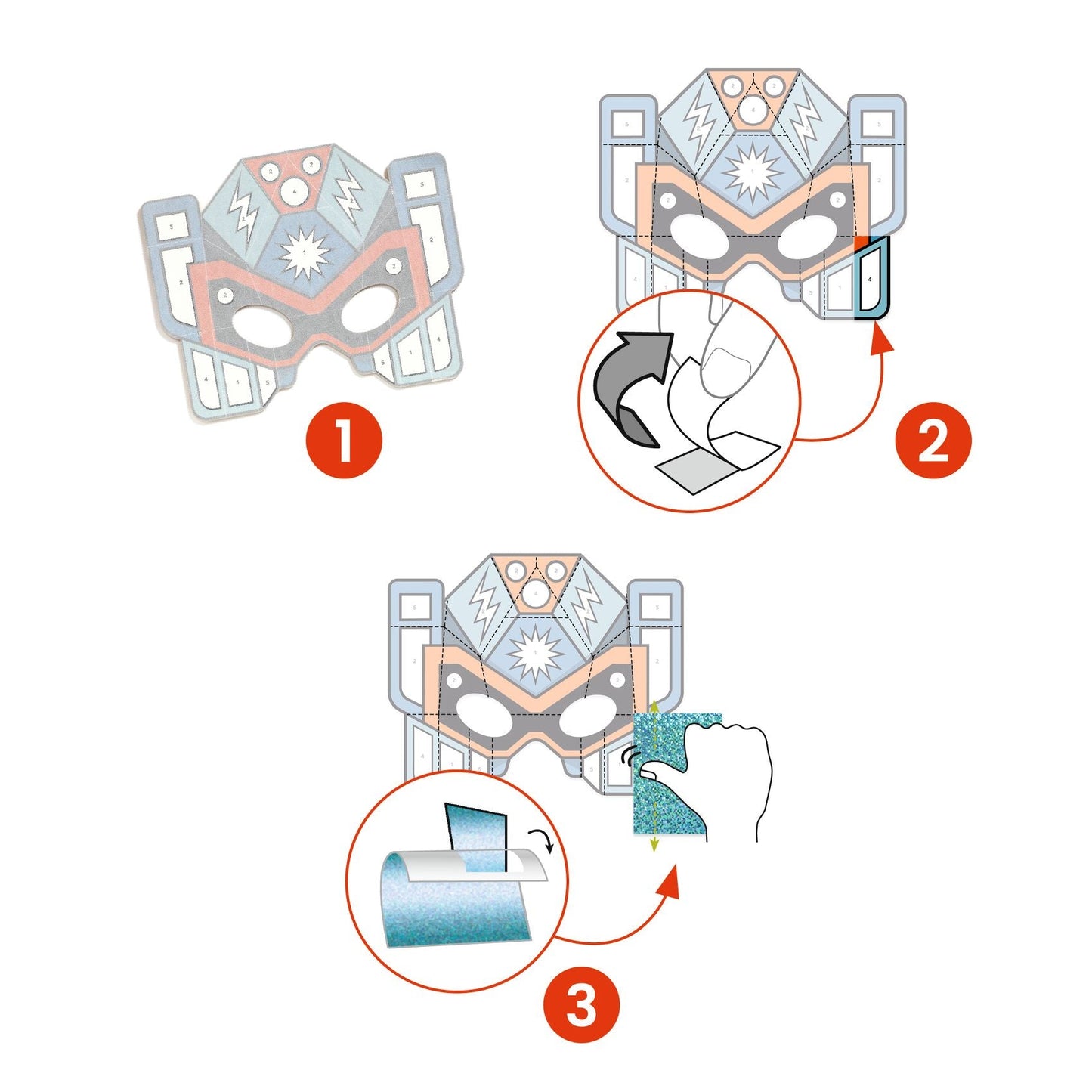 DIY l Masques Super Robots-Djeco-Super Châtaigne-Création & Fabrication : Product type