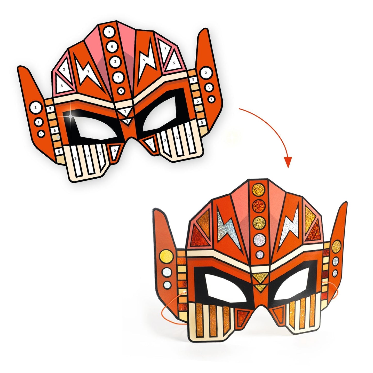 DIY l Masques Super Robots-Djeco-Super Châtaigne-Création & Fabrication : Product type