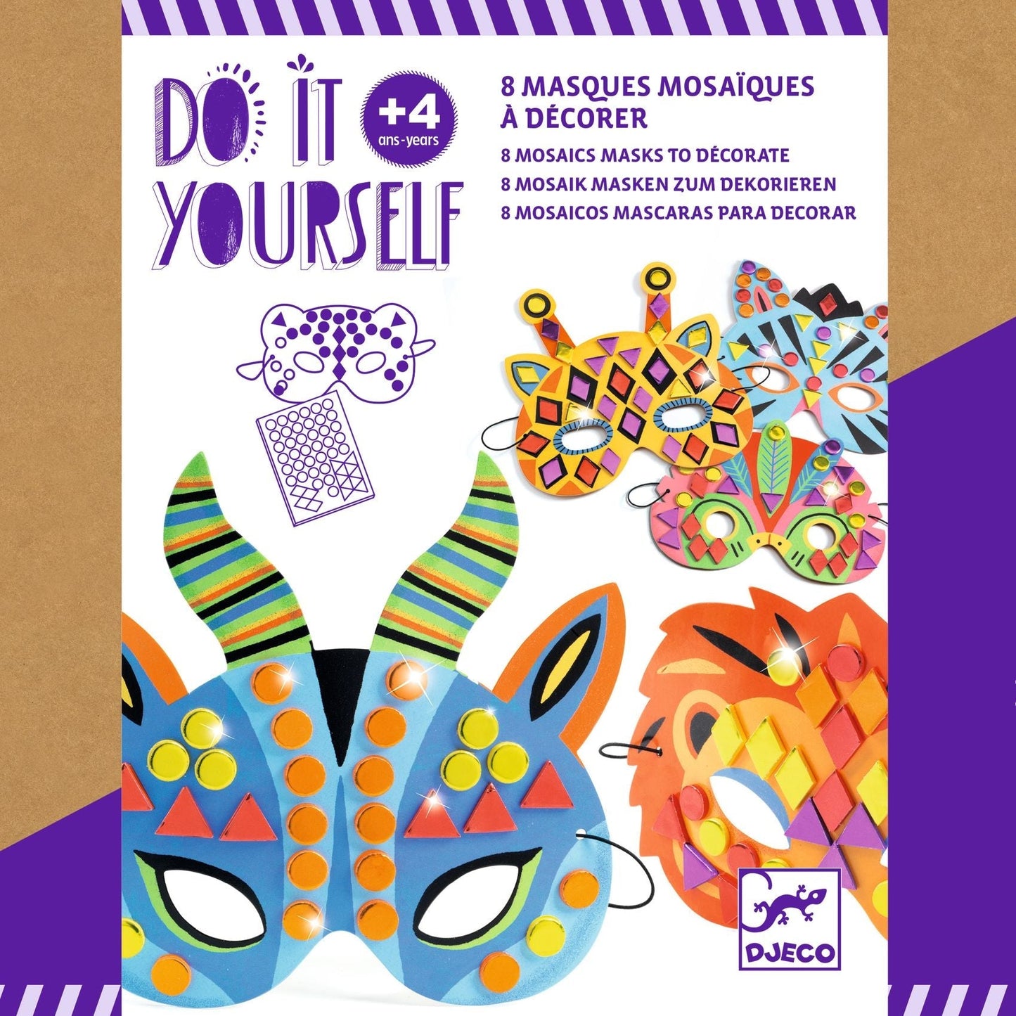 DIY | Masques animaux de la jungle-Djeco-Super Châtaigne-Création & Fabrication : Product type