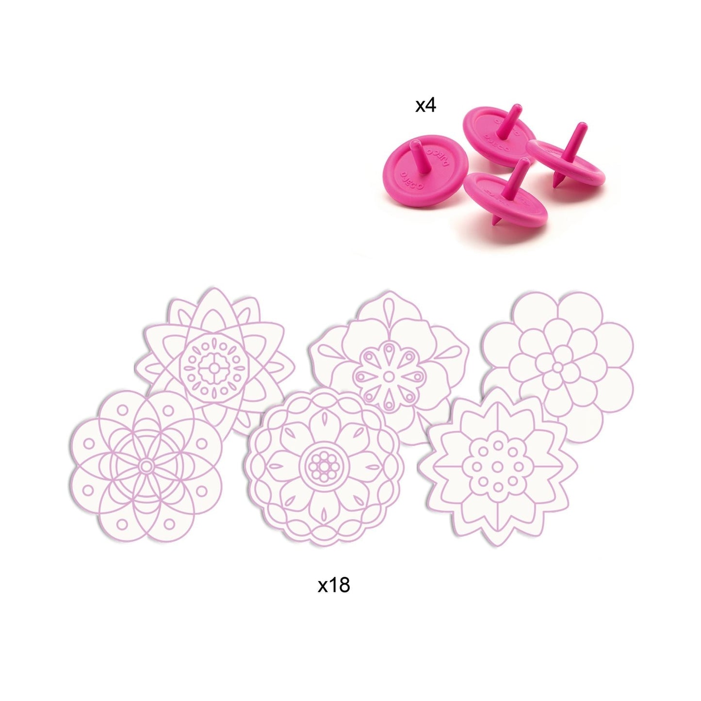 Do It Yourself - Toupies Fleurs-Djeco-Super Châtaigne-Création & Fabrication : Product type
