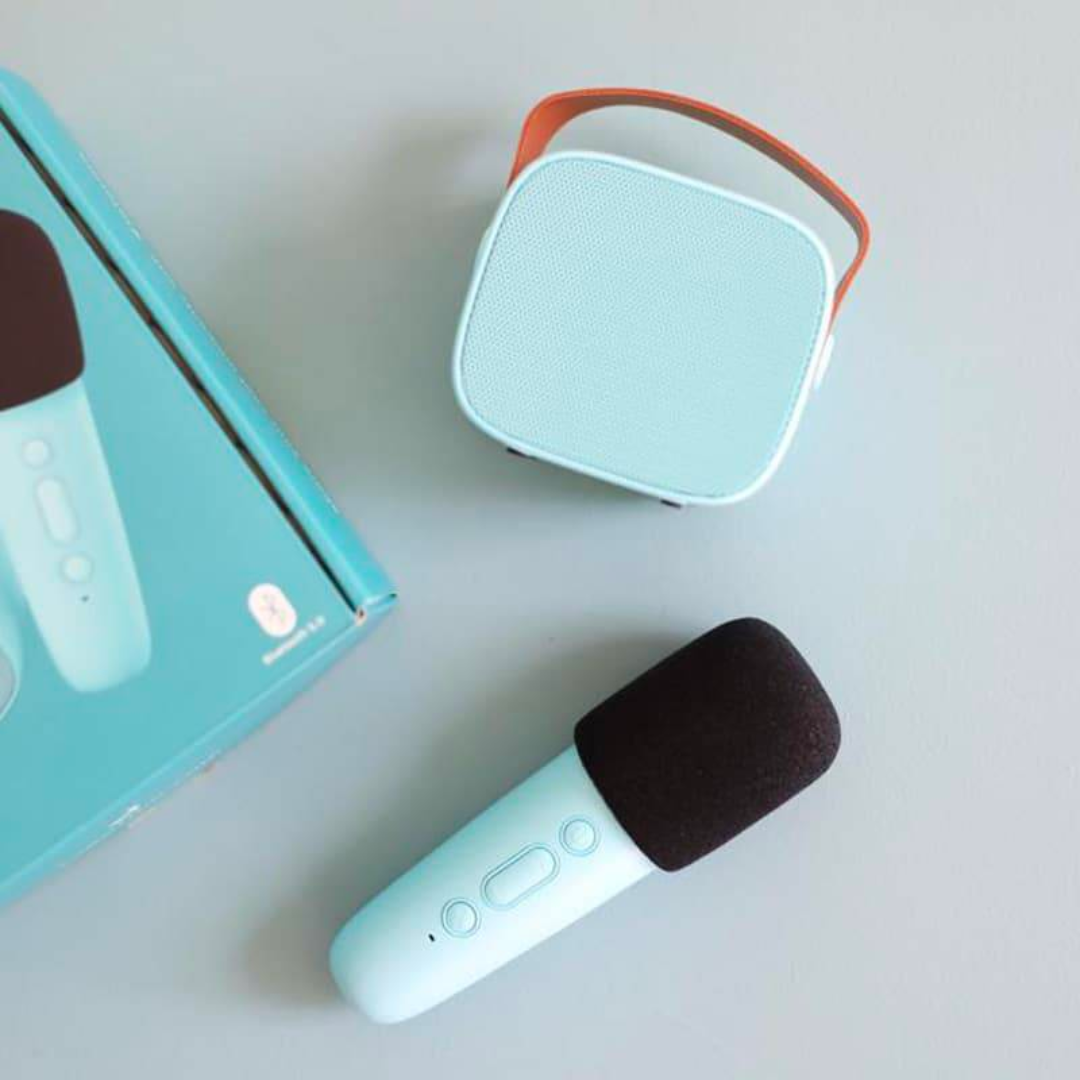 Enceinte & Micro Karaoke | Bleu-Lalarma-Super Châtaigne-Musique : Product type