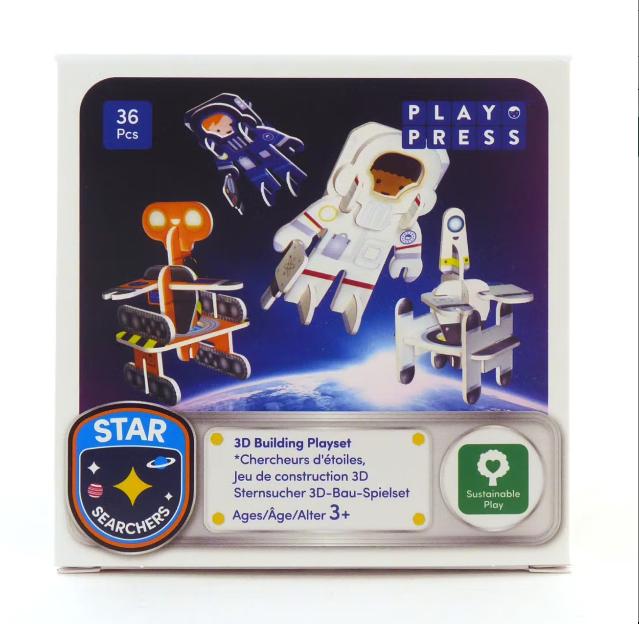 Ensemble de construction et de jeu Star Searchers-Playpress-Super Châtaigne-Création & Fabrication : Product type