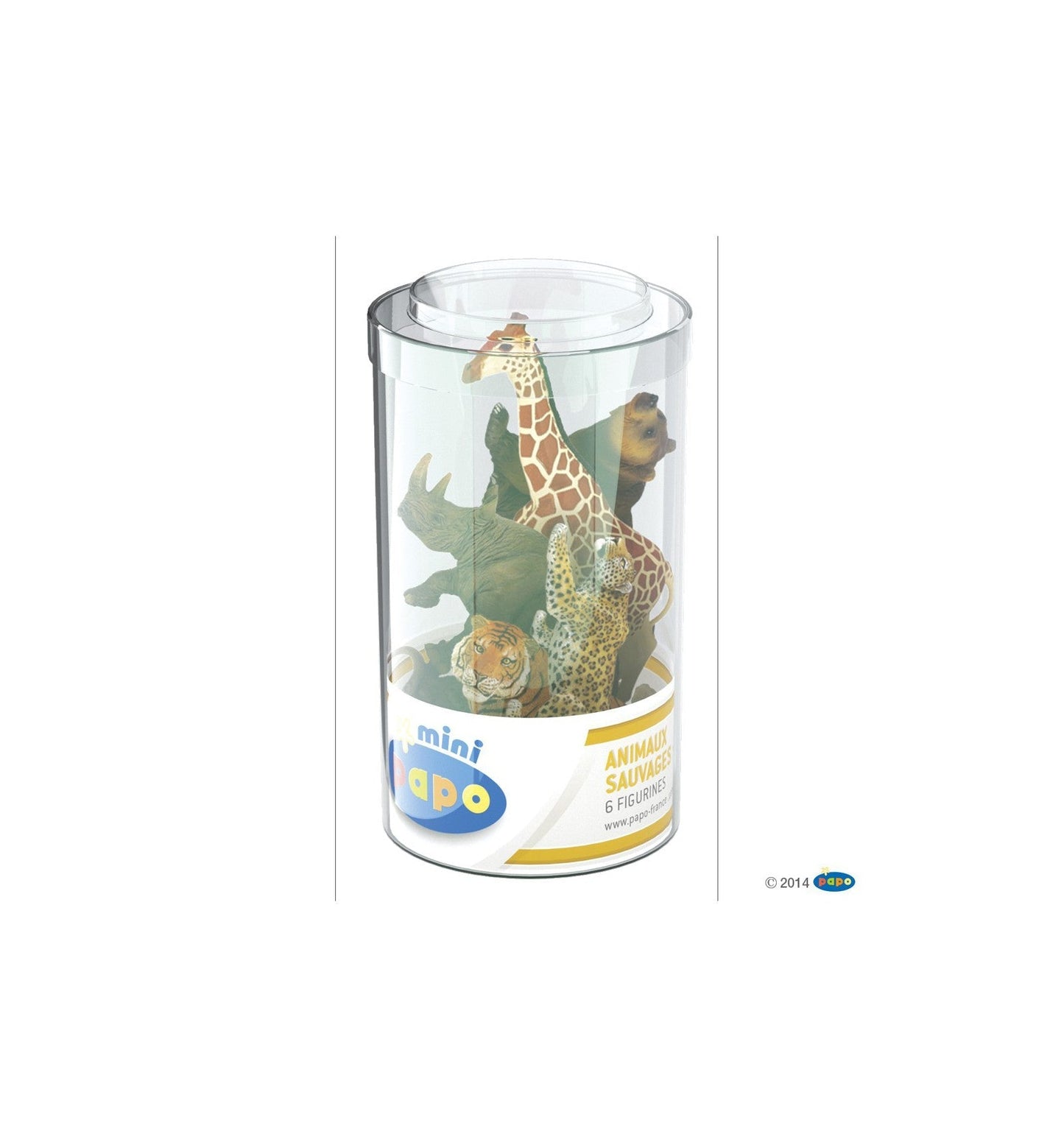 Figurine - Mini PLUS Sauvages Lot 2 (Tube, 6 figurines)-Papo-Super Châtaigne-Imitation : Product type